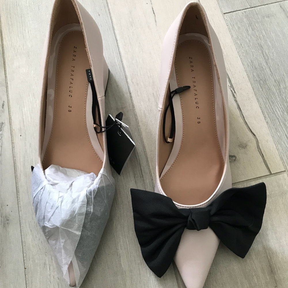 Brand new zara bow shoes